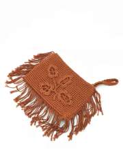 Autumn Embroidery Trimming Holiday Beach Style Handbag Handmade Thread Crochet Pochette