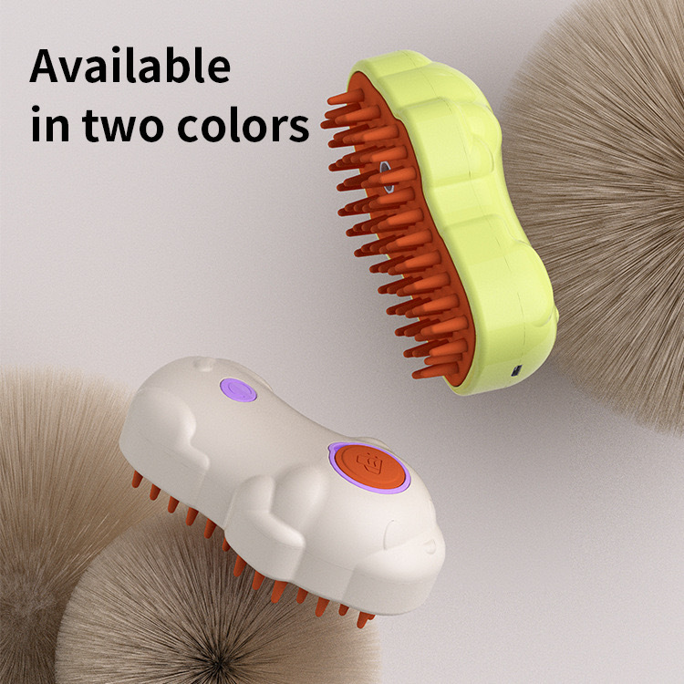 Dogs&Cats Grooming Tool Spray Anti-Flying Fur&Massage Bristles Self-Cleaning Pet Brush
