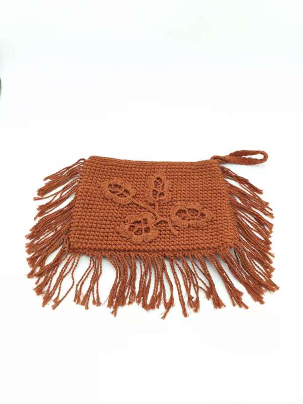 Autumn Embroidery Trimming Holiday Beach Style Handbag Handmade Thread Crochet Pochette