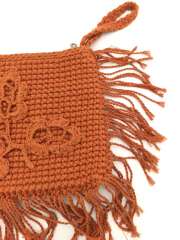 Autumn Embroidery Trimming Holiday Beach Style Handbag Handmade Thread Crochet Pochette