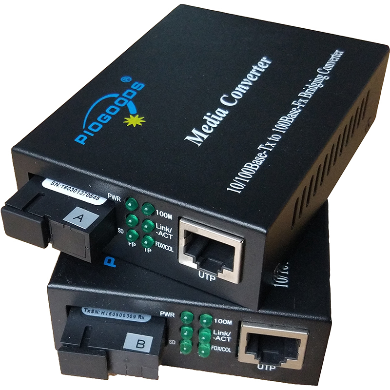 10/100M adaptive optic fiber media converter