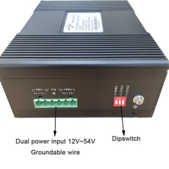 10/100/1000M 20Km Industrial Sfp Gigabit Switch 8 Port 48V Dc Fiber Media Converter