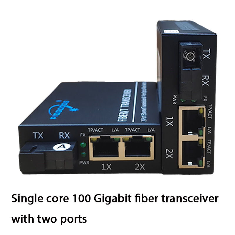 100M Simplex Wdm 1310Nm,20Km 10/100M 2 Ports Ethernet Fiber Optical Media Converter