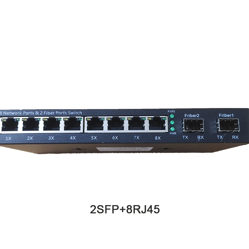 Suppliers 10/100/1000M Ethernet Gigabit Sfp 8 Port 1000M Fiber Optic Media Converter