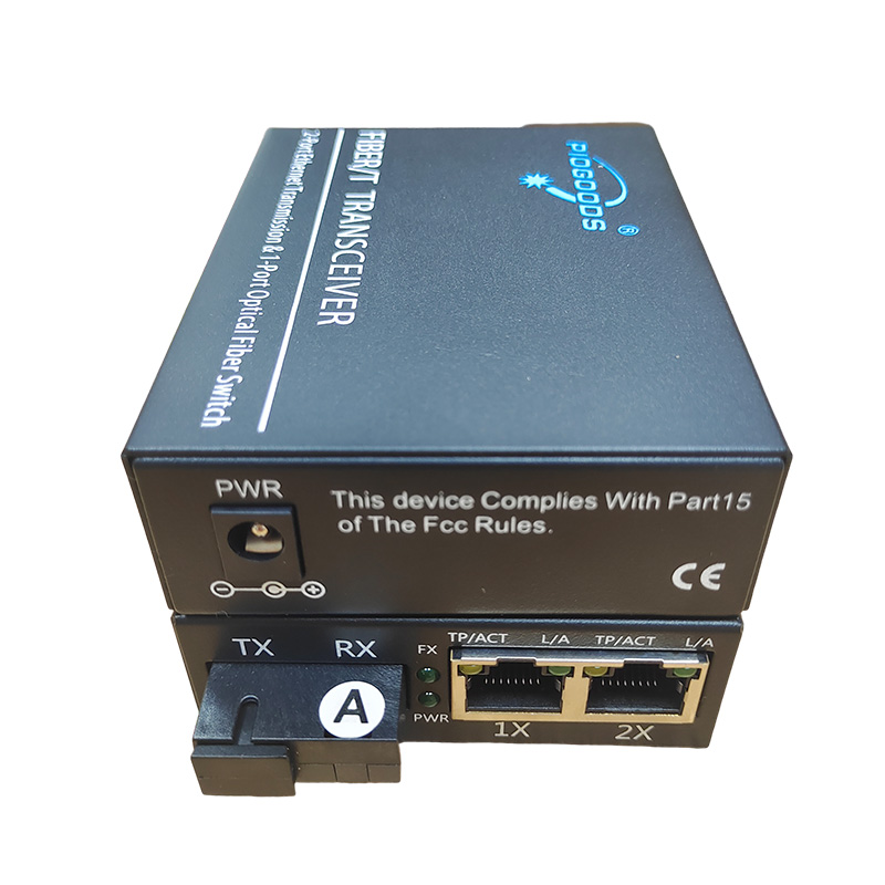 GSH 2-Channel Telephone Fiber Optic Media Converter With Ethernet – SM 20Km