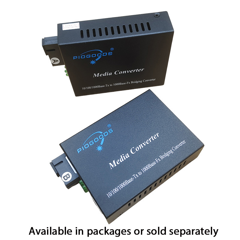 Sc 10/100/1000M Single Fiber 1310/1550Nm Wdm Gigabit Fiber Optic To Rj45 Media Converter