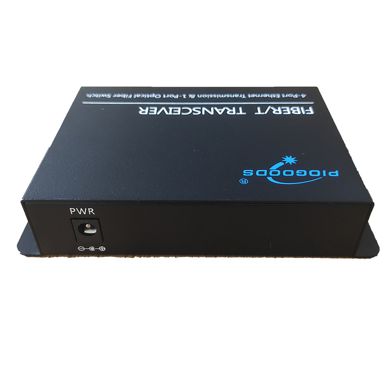100M 4 Ports Rj45 Dual Fibe Multi Single Mode 80Km 120Km Fiber Optic Media Converter