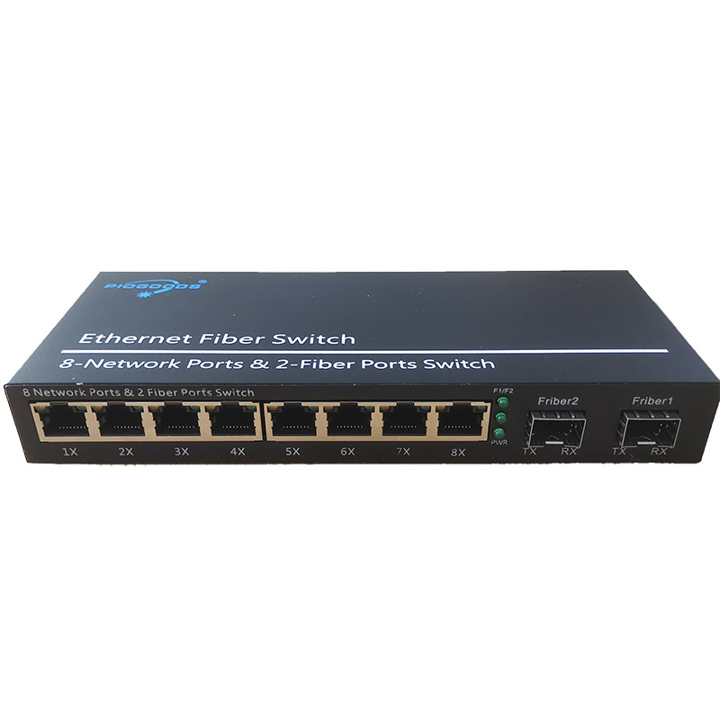 Suppliers 10/100/1000M Ethernet Gigabit Sfp 8 Port 1000M Fiber Optic Media Converter