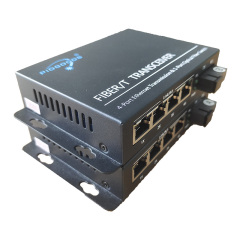 20Km 1000M Gigabit Ethernet Rj45 4 Ports Single Fiber Optic Transceiver Media Converter Suppliers