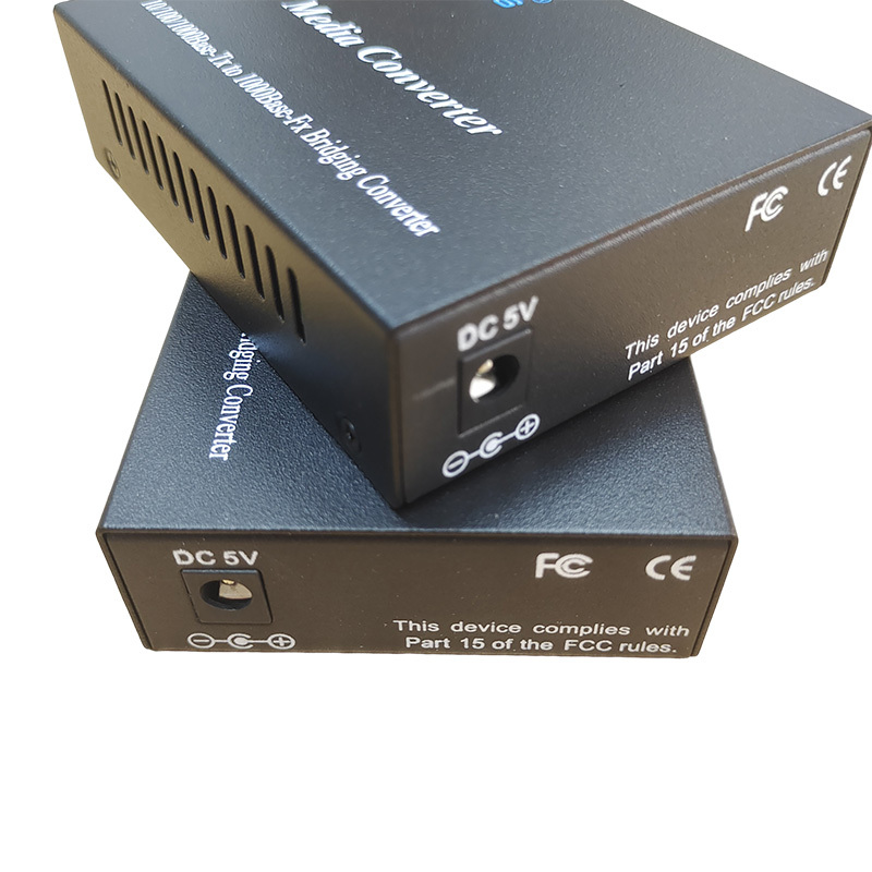 Sc 10/100/1000M Single Fiber 1310/1550Nm Wdm Gigabit Fiber Optic To Rj45 Media Converter