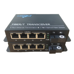 20Km 1000M Gigabit Ethernet Rj45 4 Ports Single Fiber Optic Transceiver Media Converter Suppliers