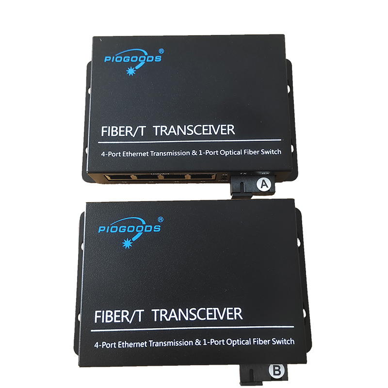 Best Quality 10/100M Wdm 20Km 40Km Single Fiber Rj45 4 Ports Media ...