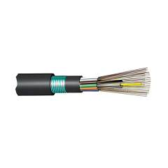 GYFTY53 2~144 Core Stranded Loose Tube Non-metallic Strength Member Armored Fiber Optic Cable