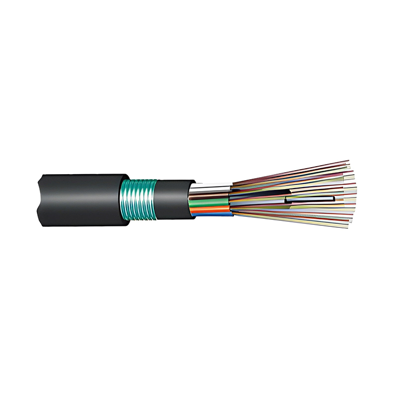 GYTA53 Outdoor 2~216 Core Stranded Loose Tube Armored Fiber Optic Cable