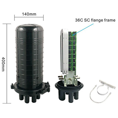 PG-FOSC0210 optic fiber cable splice closure