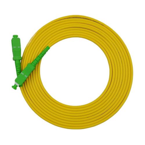 SC/APC 3.0mm G65D G657A ftth optical fiber patch cord 3 meter fiber optic patch cord