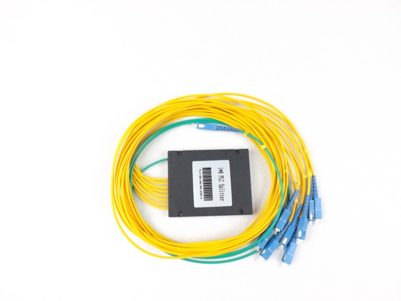1X8PLC optical fiber splitter