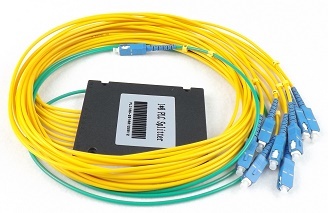 1X8PLC optical fiber splitter