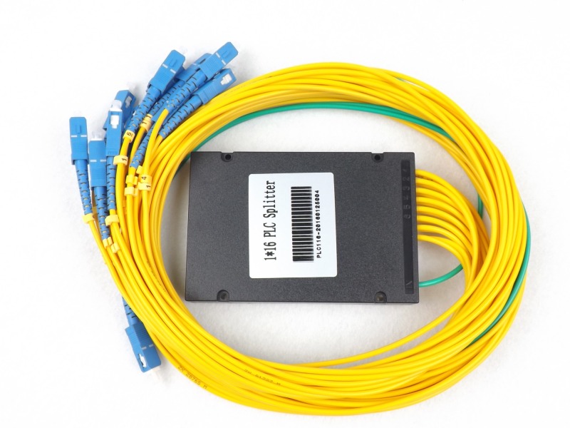 1X16 PLC optical fiber splitter