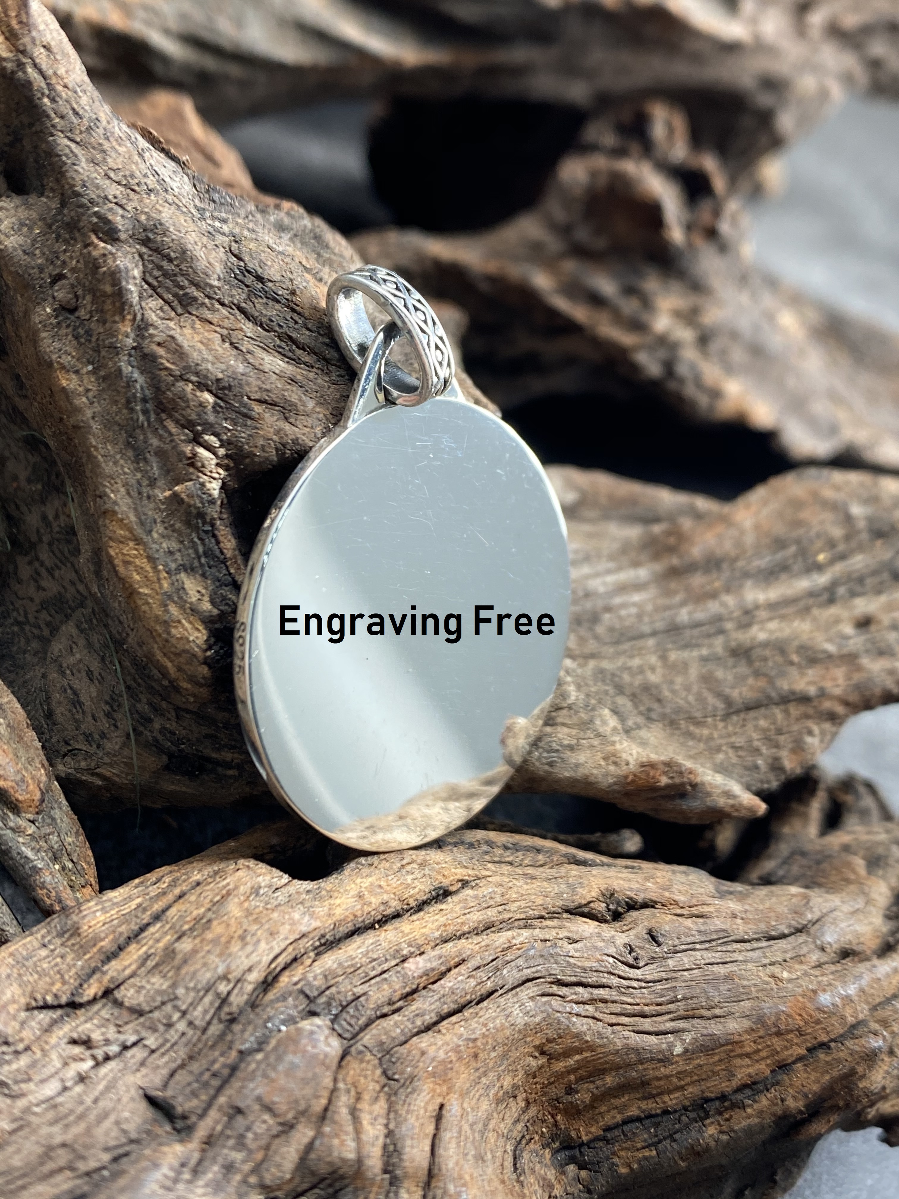 Compass Pendant Necklace Mens Compass Pendant Personalized Engraved Pendant Silver 925