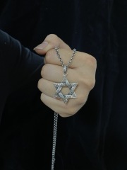 Star Of David  Magen David Pendant Hexagram Pendant Sterling Silver 925