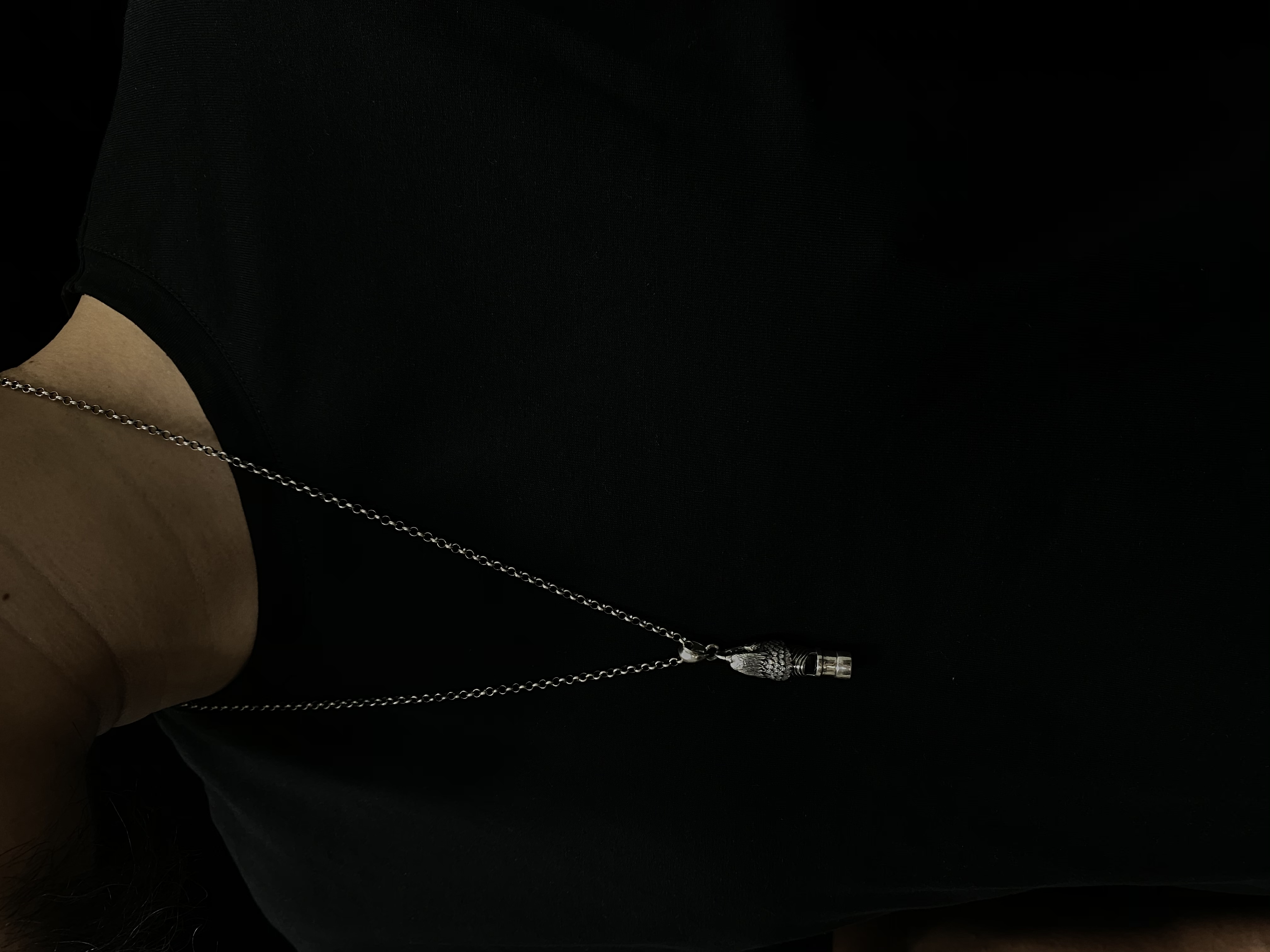 Whistle Pendant Eagle Pendant Loud Whistle Necklace S925