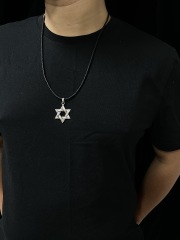 Star Of David  Magen David Pendant Hexagram Pendant Sterling Silver 925