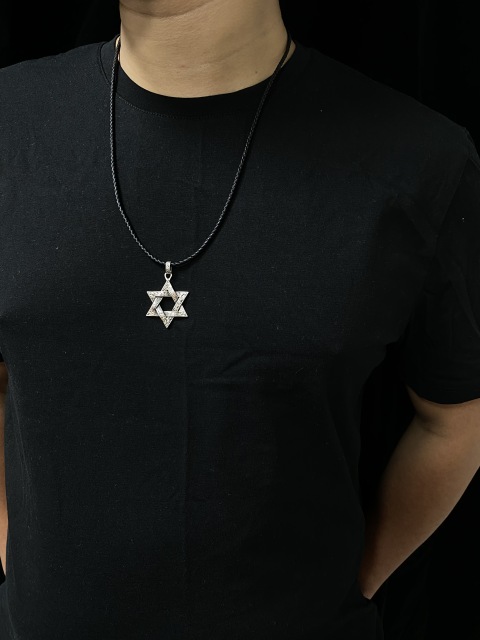 Star Of David  Magen David Pendant Hexagram Pendant Sterling Silver 925