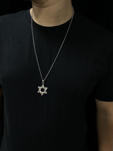 Star Of David  Magen David Pendant Hexagram Pendant Sterling Silver 925