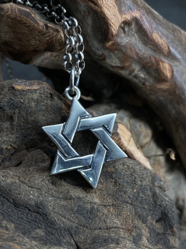 Star Of David Pendant Hexagram Pendant Sterling Silver 925