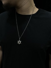 Star Of David Pendant Hexagram Pendant Sterling Silver 925