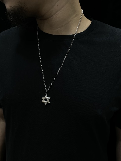 Star Of David Pendant Hexagram Pendant Sterling Silver 925