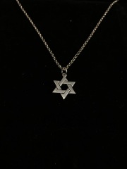 Star Of David Pendant Hexagram Pendant Sterling Silver 925