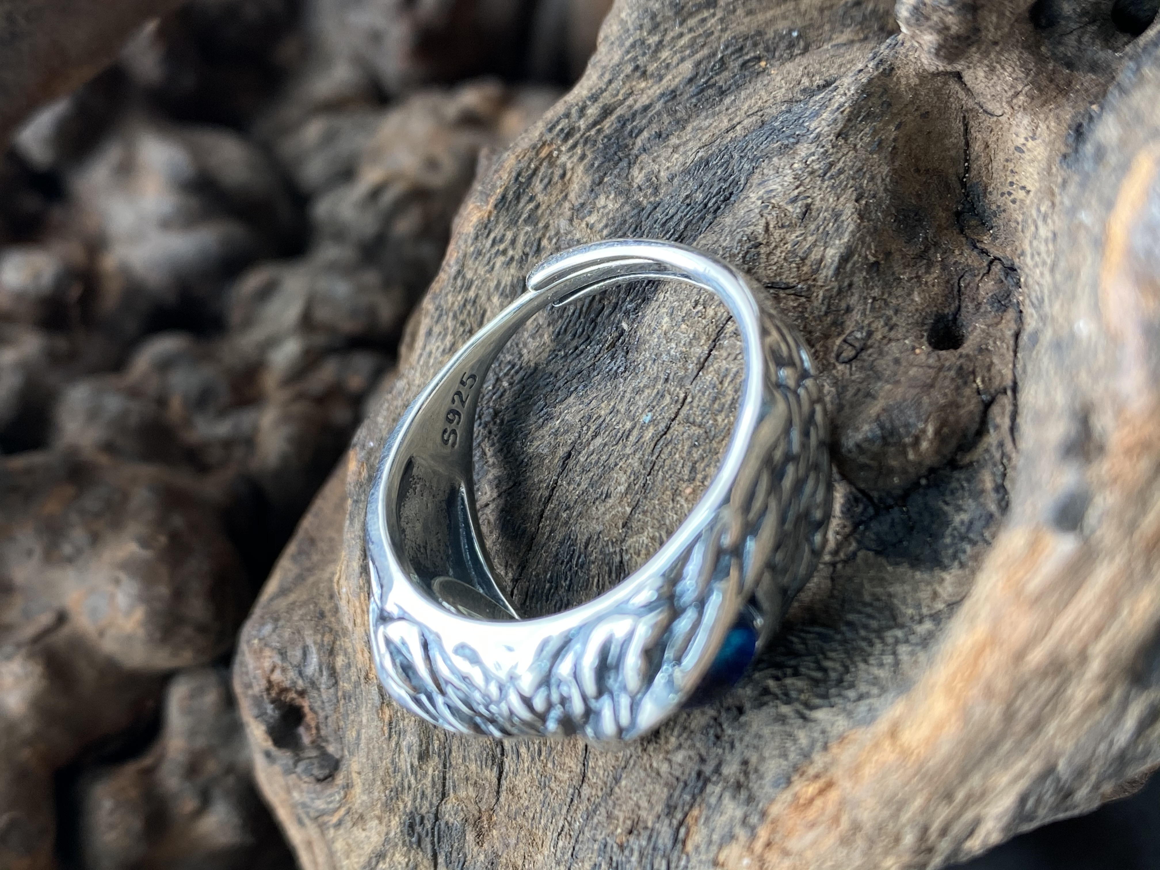 Owl Ring Adjustable Ring Sterling Silver 925