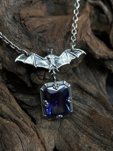 Bat Pendant Gothic jewelry Vampire Bat Necklace Gothic Necklace Bat Necklace S925