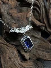 Bat Pendant Gothic jewelry Vampire Bat Necklace Gothic Necklace Bat Necklace S925