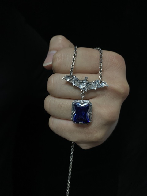 Bat Pendant Gothic jewelry Vampire Bat Necklace Gothic Necklace Bat Necklace S925