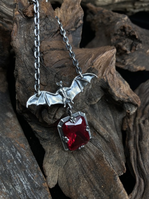 Bat Pendant Gothic jewelry Vampire Bat Necklace Gothic Necklace Bat Necklace S925