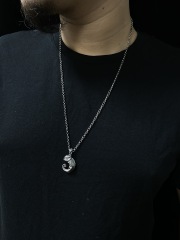 Chameleon Pendant lizard Pendant Cabrite Pendant Necklace For Men Gift For Him Sterling Silver 925