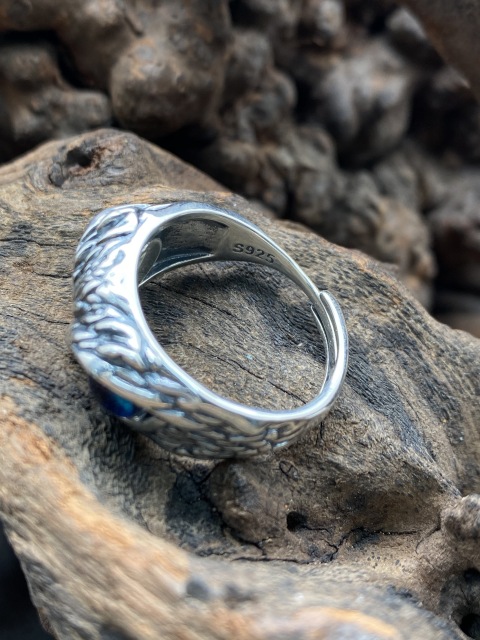 Owl Ring Adjustable Ring Sterling Silver 925