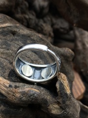 Owl Ring Adjustable Ring Sterling Silver 925