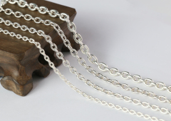 Silver Chain Mens Chain Sterling 925 Chain 3mm 4mm 4.5mm 5.5mm