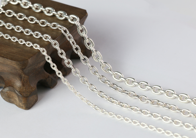 Silver Chain Mens Chain Sterling 925 Chain 3mm 4mm 4.5mm 5.5mm