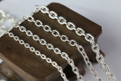 Silver Chain Mens Chain Sterling 925 Chain 3mm 4mm 4.5mm 5.5mm