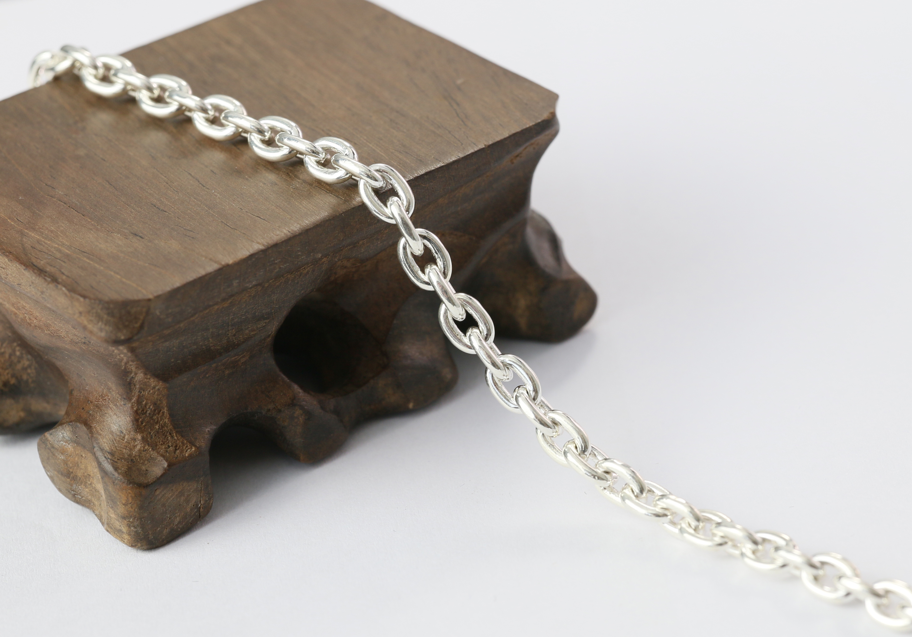 Silver Chain Mens Chain Sterling 925 Chain 3mm 4mm 4.5mm 5.5mm