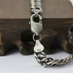 Silver Chain Mens Chain Sterling 925 Chain 9mm