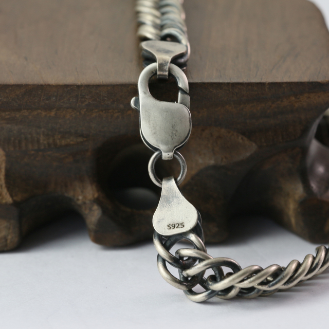 Silver Chain Mens Chain Sterling 925 Chain 9mm