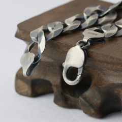 Silver Chain Mens Chain Sterling 925 Chain 9mm