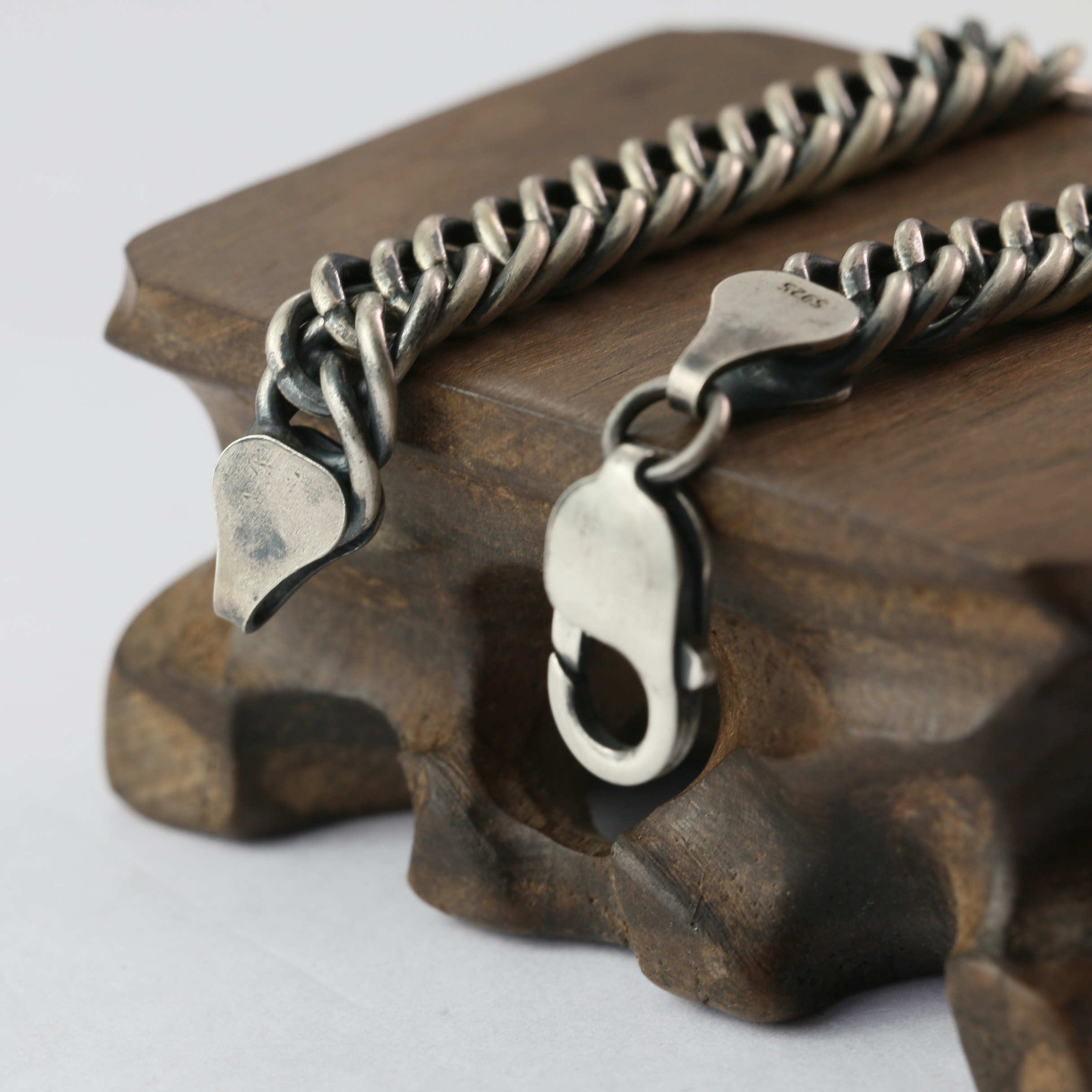 Silver Chain Mens Chain Sterling 925 Chain 9mm