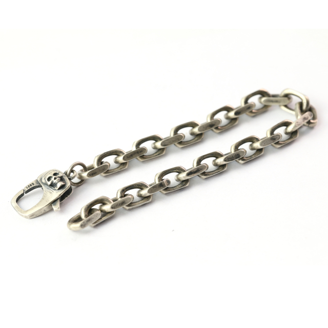 Skull Bracelet Chain  Silver Chain Mens Chain Sterling 925 Chain